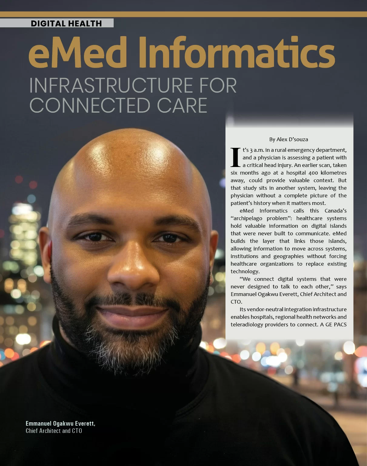 eMed Informatics: Infrastructure for Connected Care | Construction Business Review