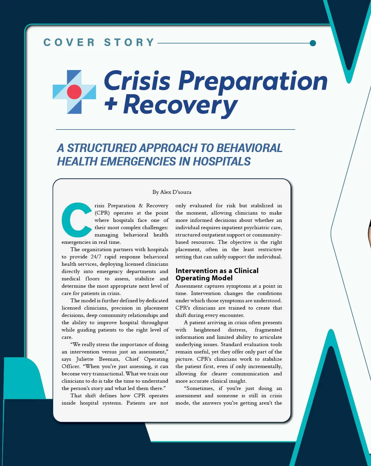 Crisis Preparation & Recovery: A Structured Approach to Behavioral Health Emergencies in Hospitals | Construction Business Review
