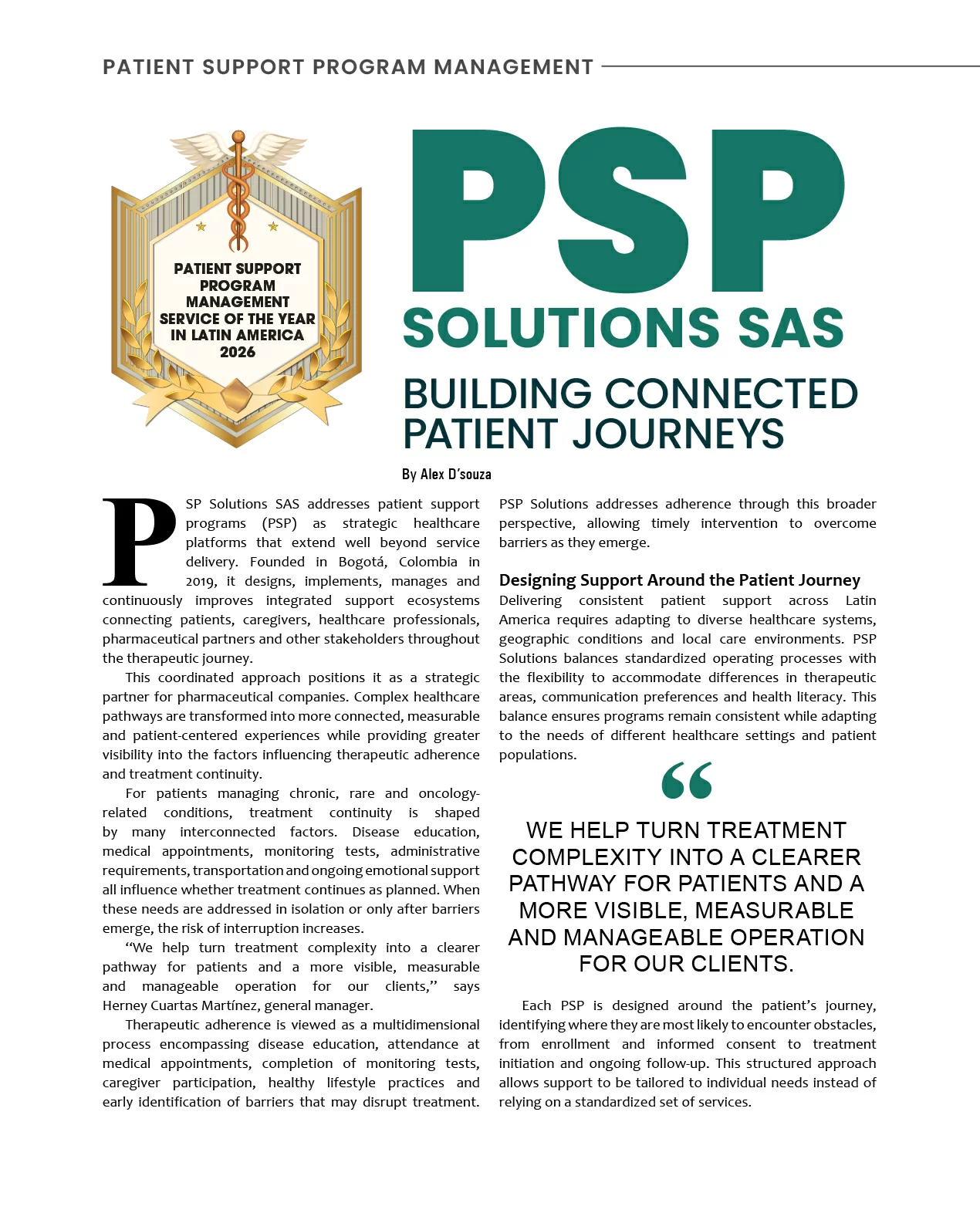 PSP Solutions SAS Building Connected Patient Journeys | Construction Business Review